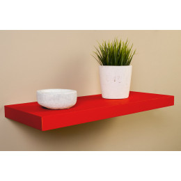 Etagère Home Décor rouge 60 x 25 cm