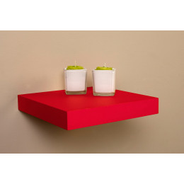 Etagère Home Décor rouge 25 x 25 cm