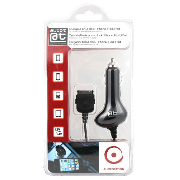 Chargeur 12/24V Iphone/Ipad AUTO-T
