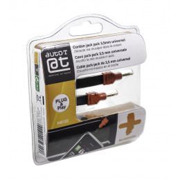 Cordon jack/jack 3,5mm 1,2m smartphone/MP3 AUTO-T