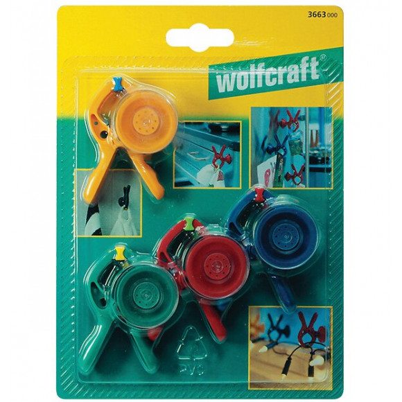 4 pinces à ressort Microfix S ventouse ouverture 20mm