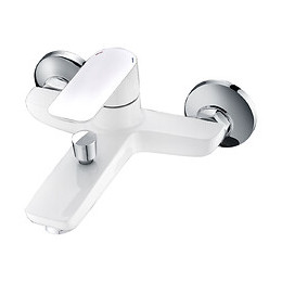 Mitigeur bain douche SNOW blanc/chromé