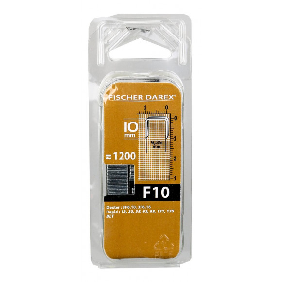 Agrafes type F 10mm x1200