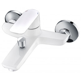 Mitigeur bain douche SNOW blanc/chromé