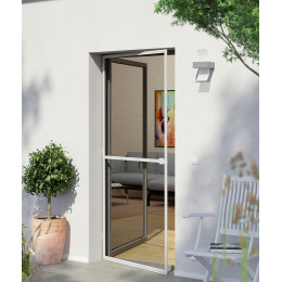Porte battante alu blanc 100x210cm