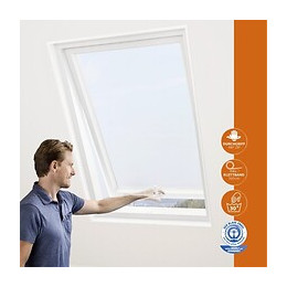 Moustiquaire fenêtre de toit blanc 130x150cm