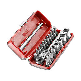 Composition serrage/vissage avec cliquet 1/4