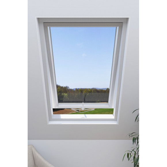 Moustiquaire fenêtre de toit blanc 130x150cm