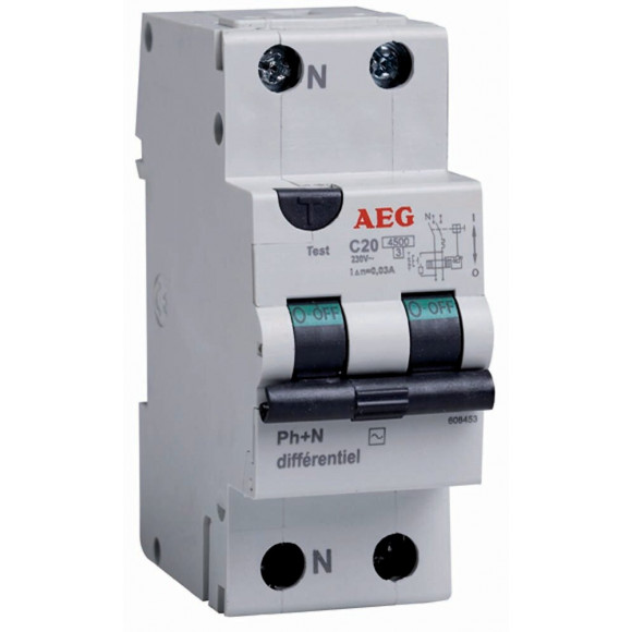 Dijoncteur différentiel 20a 30ma type AC