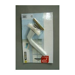 Ensemble bouton double chantier en aluminium blanc PERFECTLINE