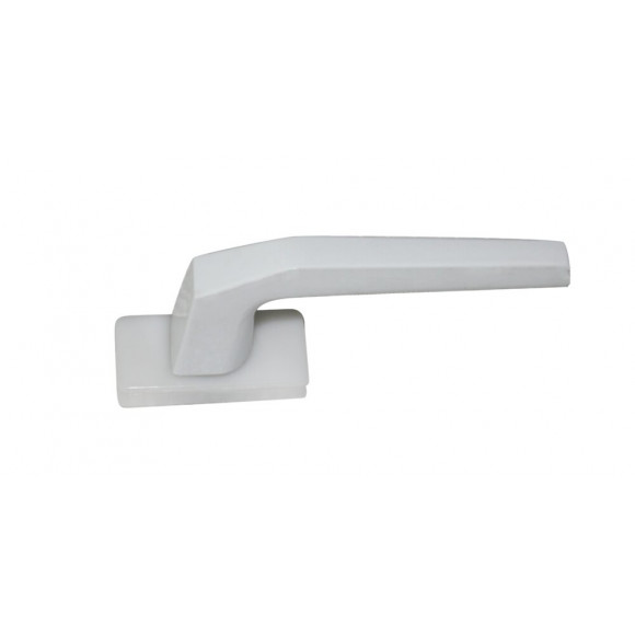 Ensemble bouton double chantier en aluminium blanc PERFECTLINE