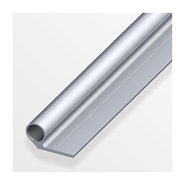 Charnière courte pour M8 aluminium brut 1m