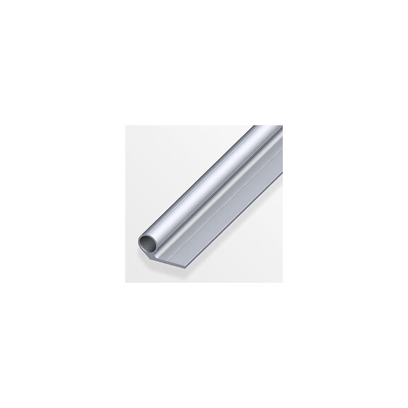 Charnière courte pour M8 aluminium brut 1m