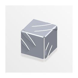 4 angles-coffre aluminium brut grain de riz 23.5mm