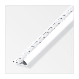 Profilé nez de marche en aluminium anodisé argent 10x2.5mm