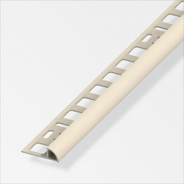 Arrêt carrelage arrondi PVC beige 10x2.5mm