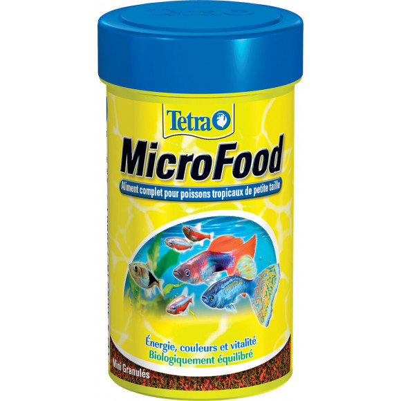 Aliments pour poissons TETRA MicroFood granulés 100ml