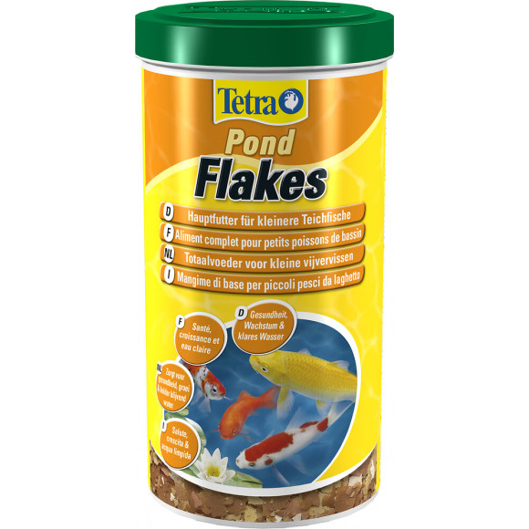 Aliments complets pour poissons de bassin TETRA Pond Flakes 1L