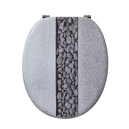 Abattant trendy line effet pierre