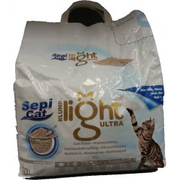 Litière agglomérante 10 litres SEPICAT LIGHT ULTRA