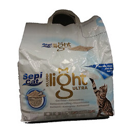 Litière agglomérante 10 litres SEPICAT LIGHT ULTRA