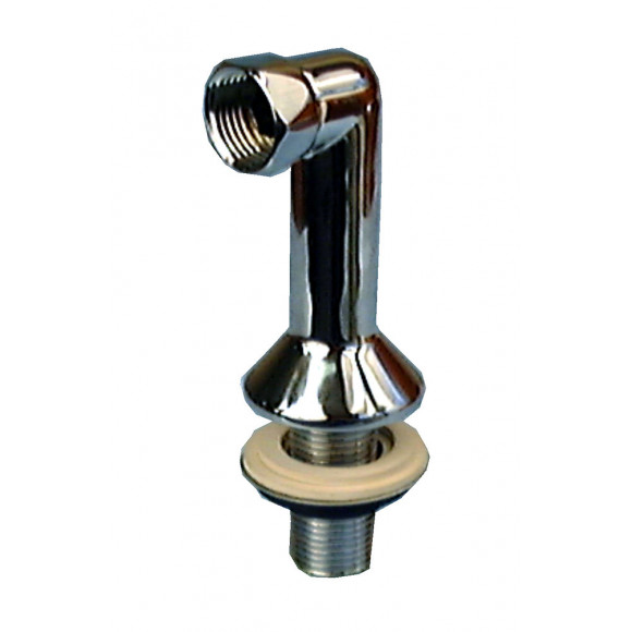 Raccord sur gorge droit mâle femelle 15x21 chromé