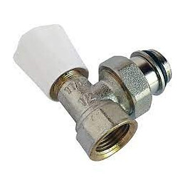 Robinet de radiateur manuel droit 12x17mm