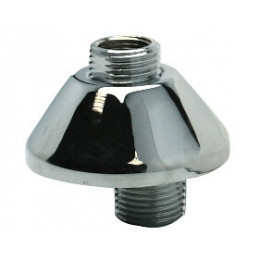 Raccord excentré 10mm à corps caché double mâle  g1/2 g1/2 chromé