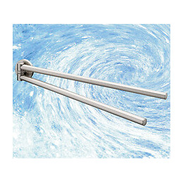Porte-serviettes 2 barres Virginia mobiles chromé 55cm