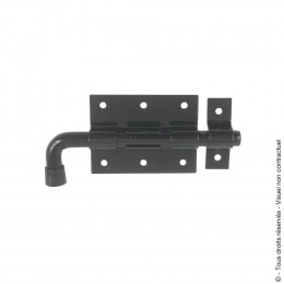 Verrou pistolet avec gâche d.14mm noir