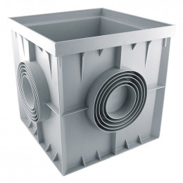 Regard polyéthylène 300x300mm gris