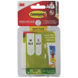 Languettes de Fixation Tableau Blanc 8 PM+16 MM