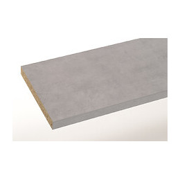 Plan stratifié ciment brossé 200x65cm épaisseur 38mm PEFC75%