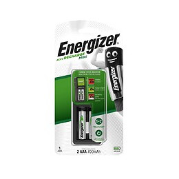 Chargeur Mini Energizer + 2 piles AAA/LR3 incluses