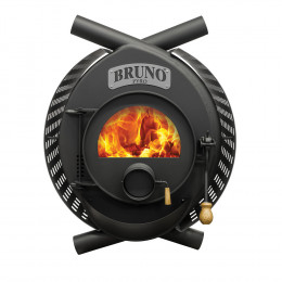 Poêle à bois 16kW BRUNO Pyro II Arcade.