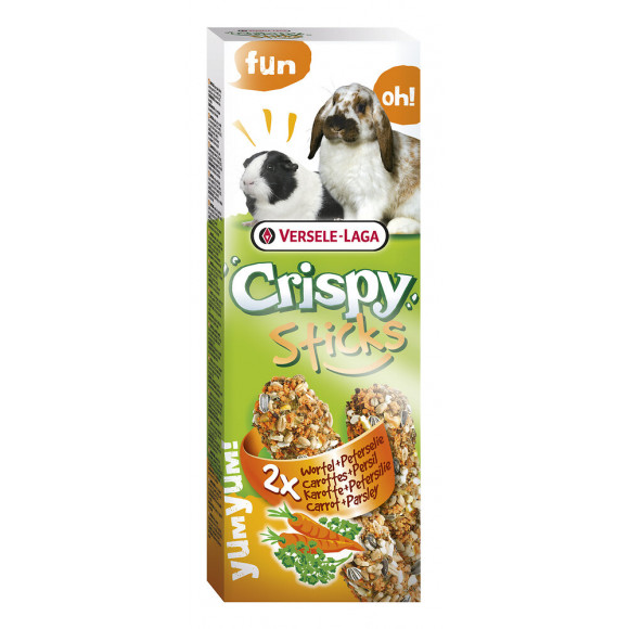 Crispy Sticks Lapins-Cobayes Carottes & Persil 2 pièces 110g