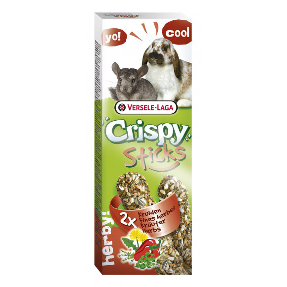 Crispy Sticks Lapins-Chinchillas Fines Herbes 2 pièces 110g