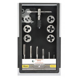 Coffret de 13 pièces tarauds et filières + clé