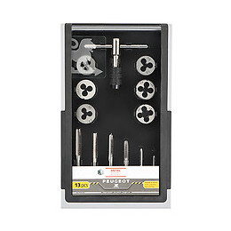 Coffret de 13 pièces tarauds et filières + clé
