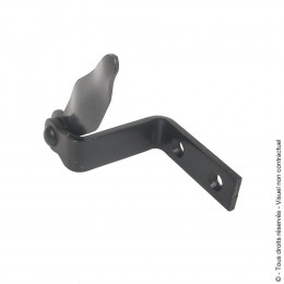 Arrêt de volet à visser Noir