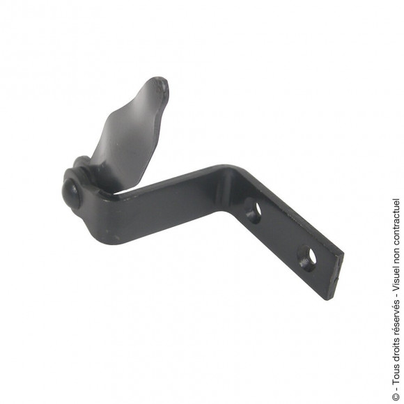 Arrêt de volet à visser Noir