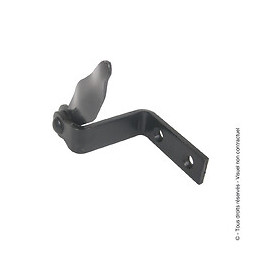 Arrêt de volet à visser Noir