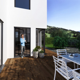 Rideau de porte télescopique 120x250cm