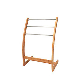 Porte-serviettes Bambou 3B fixation inox L.57xl.35xh.85cm