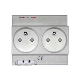 Double prises modulaire PROTEC