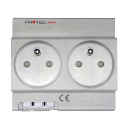Double prises modulaire PROTEC