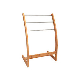 Porte-serviettes Bambou 3B fixation inox L.57xl.35xh.85cm