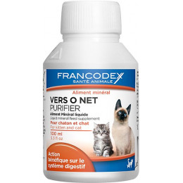 Aliment minéral liquide FRANCODEX chaton / chat Vers O Net 100ml