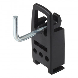 5 crochets simples WOLFCRAFT L30 mm pour panneau et armoire perforé