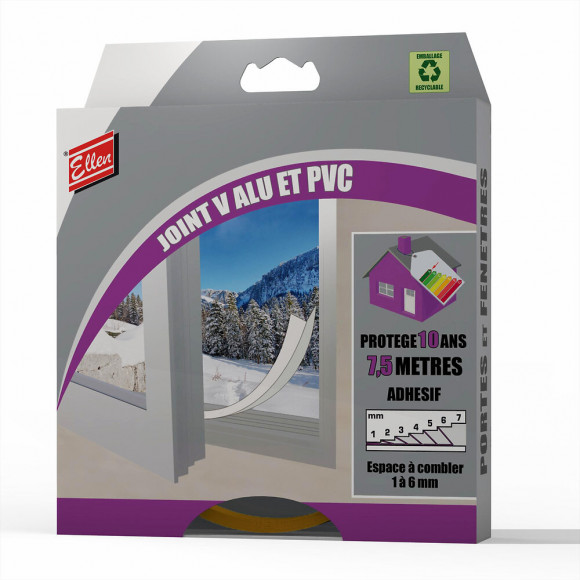 Joint transparent forme V 7.5 mètres